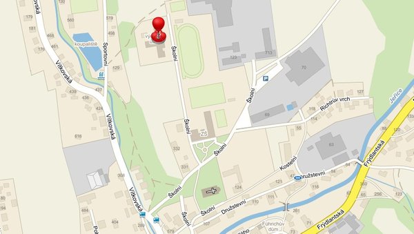 Mapa k ústavu